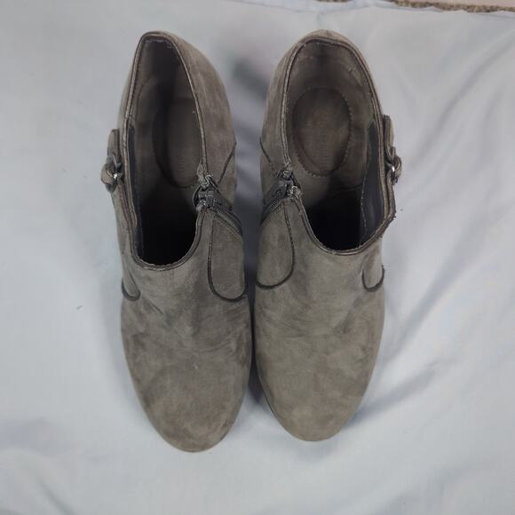 Solesensibility Karine Grey Memory Foam Heel Ankle Booties Womens Size 8.5 - Picture 4 of 8